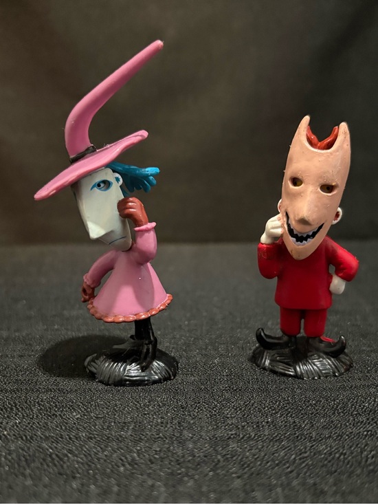 Other - VTG 93 Halloween shock & Lock devil W/ Masks Nightmare Before Christmas Figure